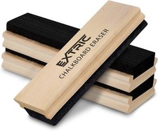 Chalkboard Eraser 3 PK, Wooden Handle Eraser for Chalk Board | Use: chalk picture