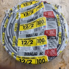 55274923 Southwire 100 Ft. 12/2 AC Armored Cable Electrical Wire picture