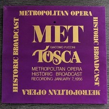 Giacomo Puccini MET TOSCA 1956 Historic Broadcast Vinyl LP Box Set SEALED NEW picture