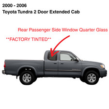 Fits 00-06 Toyota Tundra Extended Cab Passenger Right Side Quarter Glass Window picture