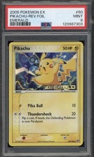 2005 EX Emerald Pikachu 60/106 English Reverse Holo picture