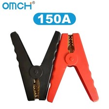 2PCS Car Alligator Clips Crocodile Clip Battery Test Clamps 100A Red Black picture