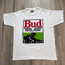Vintage 80s 90s budweiser racing picture
