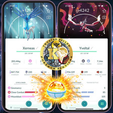 Shiny Xerneas — Yveltal — Background Go Tour Kalos —Level 50 + 3 Moves—Digital♻️ picture