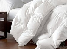 Siberian Goose Down Comforter, 100% Egyptian Cotton White (Size: Queen-90x90) picture