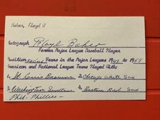 FLOYD BAKER 🔥🔥MLB Debut: 1943 ST LOUIS BROWNS 🔥🔥Autograph 🔥🔥 picture
