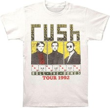 Rush Roll The Bones Tour 1992 Shirt Vintage Rock Concert Graphic Tee picture