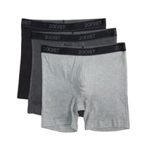 NWT 2(X)IST.  Sz L. 3 Pack. Cotton Boxer Briefs 6