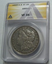 = 1888-O VF35 ANACS MORGAN Dollar, Certified, Super EYE Appeal,  picture