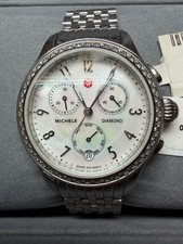 Michele Jetway Diamond Bezel Chronograph Watch MWW23A000001 – Complete Box & Tag picture