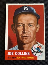 1953 Topps Joe Collins #9 Near Mint or better BEAUTIFUL COLOR & PRINTING picture