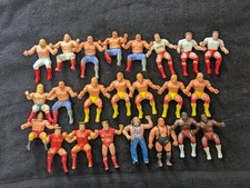 WWF LJN Bendie Lot - WWE Vintage Titan Sports Hasbro Wrestling Thumb Wrestlers  picture