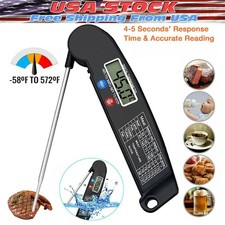 Instant Read Digital Meat Thermometer For Kitchen Food Cooking BBQ Grill Smoker picture