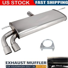 Rear Muffler Stainless Steel Fits For Golf 1.8L Turbocharged 2015 2016 2017 2018 picture