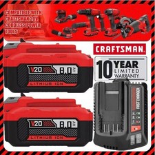 2Pack 20V 8.0Ah Battery for Craftsman CMCB205 CMCB204 CMCB206 CMCB202 CMCB201 picture