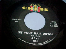 THE GEMS - PROMO - LET YOUR HAIR DOWN - NM VINYL & EX AUDIO picture