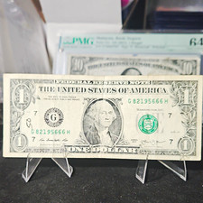 2013 $1 Federal Reserve Note, Circulated, Serial G82195666H picture