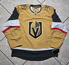 NWT Las Vegas Golden Knights Fanatics Home Authentic Pro Jersey Gold Sz 52 $425 picture