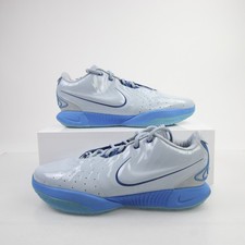 Nike LeBron Basketball Shoe Men's Light Blue Used 16 picture