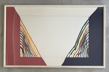 VINTAGE MORRIS LOUIS BETA KAPPA MUSEUM LITHOGRAPH REPRODUCTION FINE ART 80S RARE picture