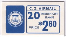 MATT'S STAMPS US SCOTT #C50a CANAL ZONE 13-CENT BOOKLET, COMPLETE, MNH picture
