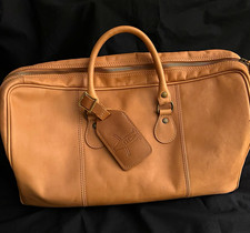 I Medici Firenze Tan Leather Carry On Duffle Bag Lined 19