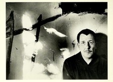 Franz Kline Art Print Card Photo By Hans Namuth Fotofolio 4”x6” AbEx Abstract picture