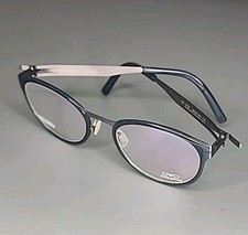 Handmade OVVO Optics 3758 Graphite  / Navy Blue Titanium Frames 48/21/140 picture