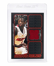 2006-07 Bowman Draft Picks & Stars Dwyane Wade Heat Bowman Relics BR-DW Jersey picture