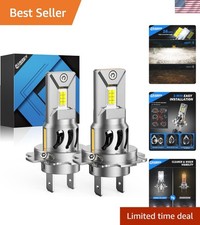 Upgraded H7 Headlight Bulbs, 90000LM 1500% Ultra-Brightness, Real 1:1 Halogen... picture