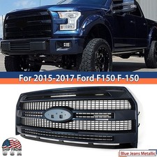 For 2015-2017 Ford F150 F-150 Blue Jeans Front Platinum Grille W/O Camera Hole picture