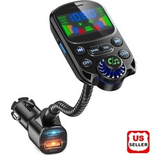 Car Bluetooth FM Transmitter Radio MP3 Wireless Adapter Hands-Free 3Port Charger picture