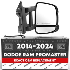 Ram Promaster Passenger Side Mirror Replacement - Powered Adjustment, Heated,... picture