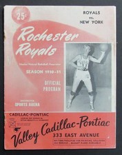 Vintage 1950-51 Basketball Program Rochester Royals vs. New York Knicks 198298 picture