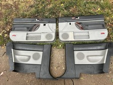 1998-2010 VW NEW BEETLE COUPE FRONT & REAR DOOR PANELS BLACK GRAY CARDS FULL SET picture