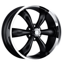 Vision American-Muscle 142 Legend 22x9.5 6x139.7 +15 Gloss Black Machined Wheel picture