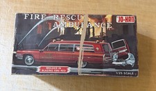 Jo-Han Detroit Fire Department Cadillac Rescue Ambulance Model Kit 1/25 Vintage picture