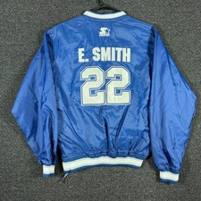 Vintage Starter Dallas Cowboys E. Smith 22 Pullover Windbreaker Jacket Women's L picture