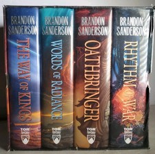 Brandon Sanderson Stormlight Archive Books 1-4 Hardcover Box Set New Damaged picture