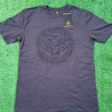 CASA MODA Couture T Shirt Black Shirt Knit Tee Charcoal Tiger New With Tag picture