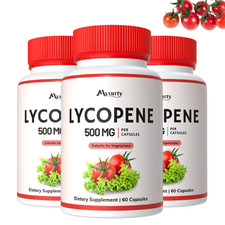 Lycopene Capsules | Lycopene 500mg | Supplement for Men & Women | 180 Capsules picture