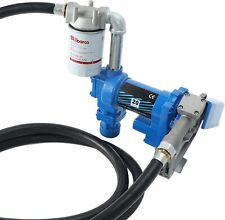 Fuel Transfer Pump 12V 20 GPM Diesel Gas Gasoline Kerosene w/ Particulate Filter picture