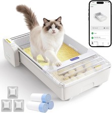 Robotail Open Top Automatic Cat Litter Box W/ Visible Waste Bin picture