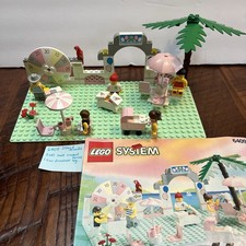 Lego 6409 Paradisa Island Arcade 99% Complete w Minifigs & Manual, missing coins picture