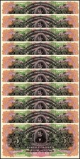 Costa Rica 5 Colones, 1903-1917, P-S122r, UNC, Unsigned Remainder X 10 PCS picture