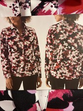Rafaella Ladies Woven Top Size Medium Fresh Bouquet picture
