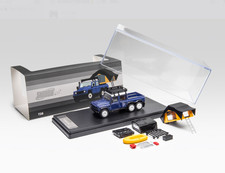 1:64 *SHADOW PRO* BLUE Landrover Defender 6x6 Camper & Accessories *NIB* picture