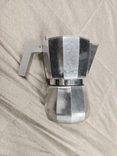 Alessi Moka Espresso Coffer Maker 6 Cup Aluminum Gray picture
