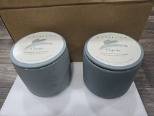 Set Of 2 Casa Luna Clarity With Grapefruit And Ginger 2 Wick Candles 15oz Each. picture
