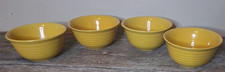 4 Mainstays Home Yellow Embossed Ribbed Soup Cereal Salad Bowls Set Of 4 Vintage picture